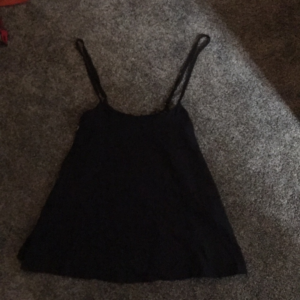 Black skirt with straps